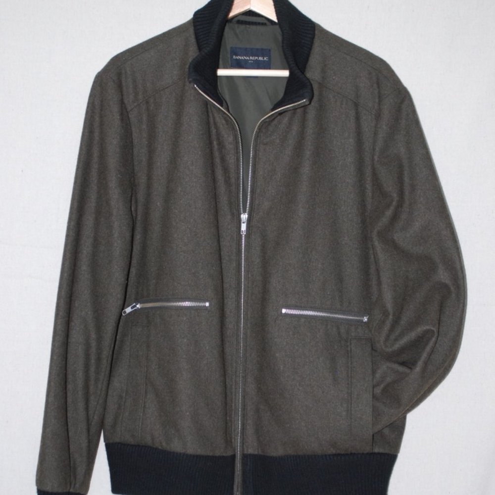 Banana Republic Green Wool Jacket